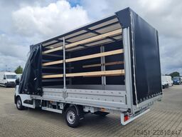 Renault Master 35 Pritsche Schlafkab Schiebe Plane LUFTFEDER
