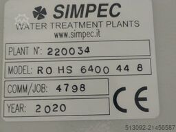 SIMPEC und Blue Water Plants SIMPEC RO Double Pass 8000 + Evaporator