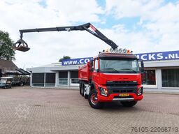 Volvo FMX 420 FM-X 420 Kipper 8x4 + Kraan H.M.F 1943Z2