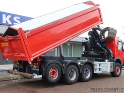 Volvo FMX 420 FM-X 420 Kipper 8x4 + Kraan H.M.F 1943Z2