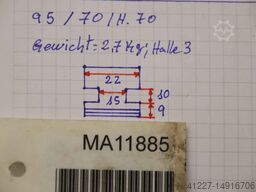 Forkardt Breite 22 mm schrägverzahnt