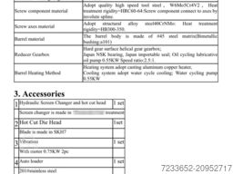 Twin screw extruder with hot and cold PB-65 twin screw extruder