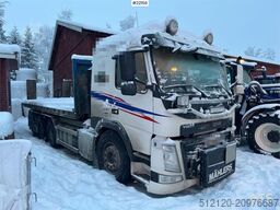 Volvo FM500 snow plough equipped tridem hook truck