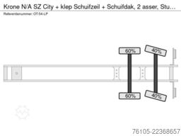 Krone N/A SZ City + klep Schuifzeil + Schuifdak, 2 as...