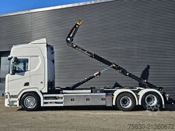 Scania R580 V8 6x2 / HOOKLIFT / HAAKARM / ABROLKIPPER