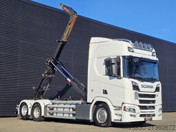 Scania R580 V8 6x2 / HOOKLIFT / HAAKARM / ABROLKIPPER