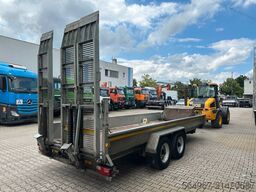 Demmler TT119 Tiefladeranhänger mit Rampen Fräse