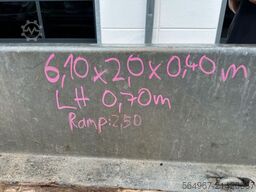 Demmler TT119 Tiefladeranhänger mit Rampen Fräse