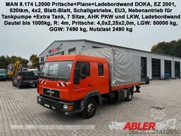 MAN 8.174 L2000 Pritsche+Plane+LBW DOKA