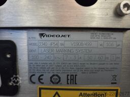 Videojet 3340 Laser Marking Systems & Extractor