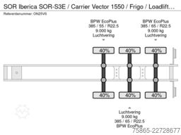 SOR Iberica SOR-S3E / Carrier Vector 1550 / Frigo / Loadlif...