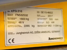 Jungheinrich EFG 216 4.8m/ 2017y/ 9710h