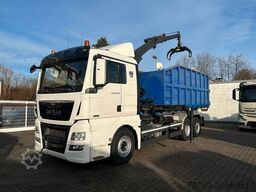 MAN 26.480 TGX Wechselsystem Abroller+Kran+Container