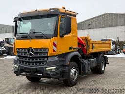 MERCEDES-BENZ AROCS 1843 4x2 Kipper Kran Palfinger PK12.501