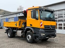 MERCEDES-BENZ AROCS 1843 4x2 Kipper Kran Palfinger PK12.501
