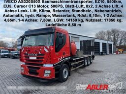 IVECO AS320S50 Baumaschinentransporter hydr. Rampe