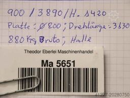 unbekannt Drehlänge 3130 mm