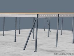 10x20m Lagerbühne , Belastung : 500kg/qm Unterkante: 3m ,ca. 200qm , Systembühne