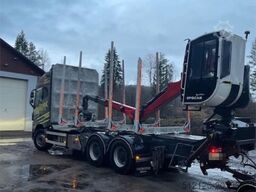 Volvo FH16 750 6x4 timber truck with Epsilon M12 crane