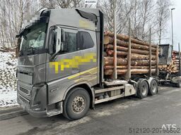 Volvo FH16 750 6x4 timber truck with Epsilon M12 crane