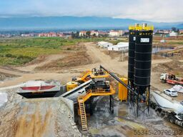 FABO Mobile Concrete Mixing Plant 100m³/h Mobile Concrete Batching Plant