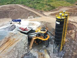 FABO Mobile Concrete Mixing Plant 100m³/h Mobile Concrete Batching Plant