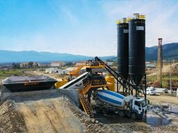 FABO Mobile Concrete Mixing Plant 100m³/h Mobile Concrete Batching Plant