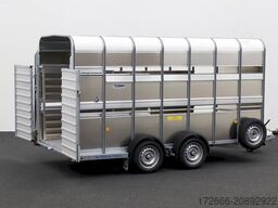 Ifor Williams TA510 | 14x7 | RAMPE-/TÜR-KOMBI 434X178X214CM VIEHANHÄNGER | 2X LÜFTUNG