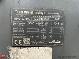 LINDE H50D-02/600*Duplexmast*Drehgabel*