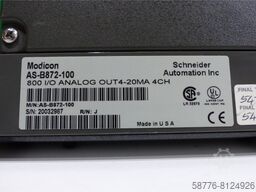  AEG / Schneider Modicon AS-B872-100 800 I/O SN 20032987