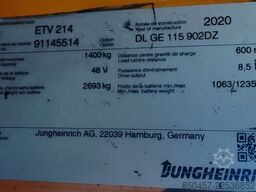 Jungheinrich ETV 214 9m/ 2020y/ 13432h