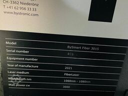 BYSTRONIC BySmart Fiber 3015 Fiber 3KW + ByTrans extended...