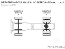 MERCEDES AROCS 1843 LS ( NO ACTROS)+BIG AXLE +HYDR.