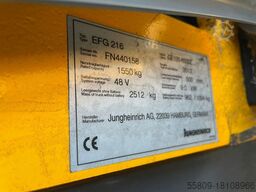 Jungheinrich EFG 216 // Triplex // Freihub // HH 6500 mm // Sei