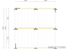 10x10m Lagerbühne , Belastung : 500kg/qm Unterkante: 3m ,ca. 100qm , Systembühne