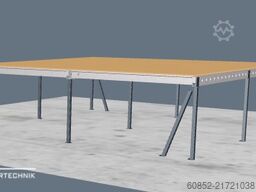 10x10m Lagerbühne , Belastung : 500kg/qm Unterkante: 2,5m , ca. 100qm Systembühne