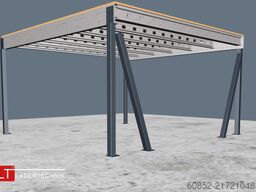 5x5m Lagerbühne , Belastung : 500kg/qm Unterkante: 2,5m , ca. 25qm Systembühne