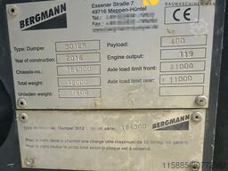 Bergmann 3012R/Dumper/40 km/h/Drehmulde/3820 std