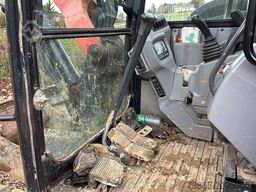 Kubota KX080-4 with 3 excavator buckets