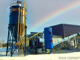 FABO Mobile Concrete Batching Plant 30 m3/h Mobile Concrete Batching Plant