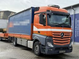 MERCEDES-BENZ Actros 4x2 Pritsche Plane Laderampe + Anhänger