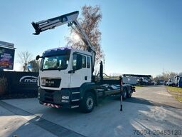 MAN TGS 26.400 6x2 Abrollkipper KRAN FUNK lift/lenk