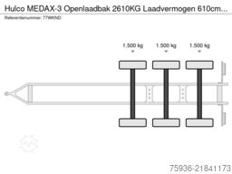 Hulco MEDAX-3 MEDAX-3 Openlaadbak 2610KG Laadvermogen...