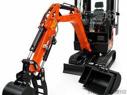Tec Point - 1,8t Klasse Minibagger NEU! Schnellwechsler und 3 Schaufeln im Set