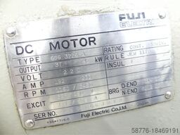 Fuji Electric GGG 3226 A Motor SN: M6091630Y2 mit TG-21 Tachometer Generator