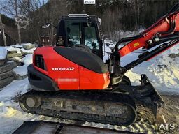 Kubota KX080-4α2 Beltegraver m/ 2 delt bom, tilt og 2 sku