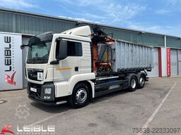 MAN TGS 26.460 6x2*Meiller RS21.65 ++ Kran Mulde