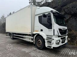 Iveco Stralis 360 4x2 box truck with full side opening.