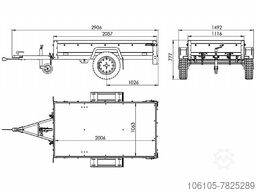 Unitrailer Anhänger Unitrailer 200 KIPP 200X106