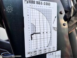 DAF CF 85.410 ATE, Hiab 166-3, 6x4 Big axles, Steel...